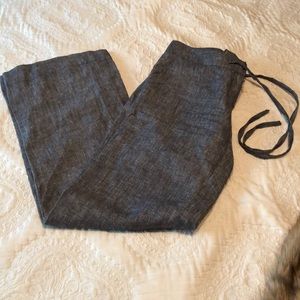Dark Gray Linen Pants
